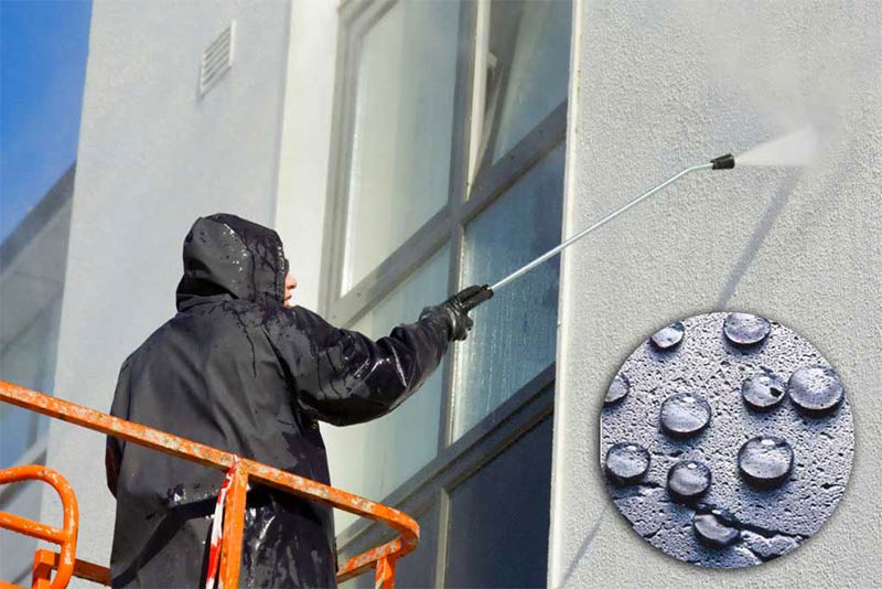 Nettoyage et peinture façade - AUGUSTE HABITAT : peintre dans les Alpes-Maritimes (06) :  nettoyage, traitement anti-mousse, ravalement peinture façade imperméabilisation hydrofuge façade . intervention dans les Alpes-Maritimes (06)